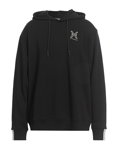 RICHMOND X Hooded track jacket  Black 85% Cotton, 15% Polyester