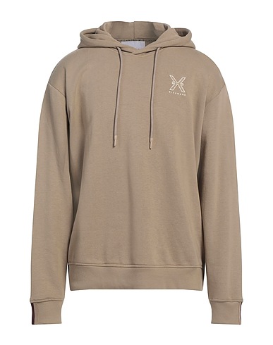 RICHMOND X Hooded track jacket  Beige 85% Cotton, 15% Polyester