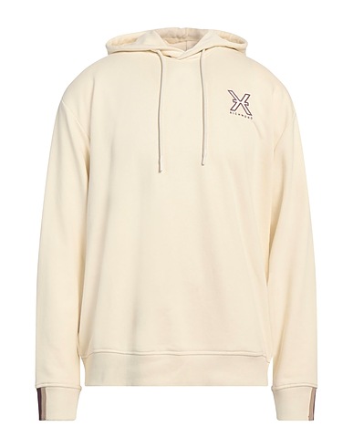 RICHMOND X Hooded track jacket  Cream 85% Cotton, 15% Polyester