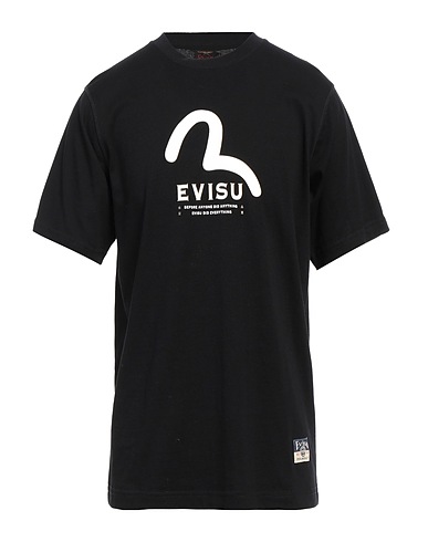 EVISU T-shirt Black 100% Cotton