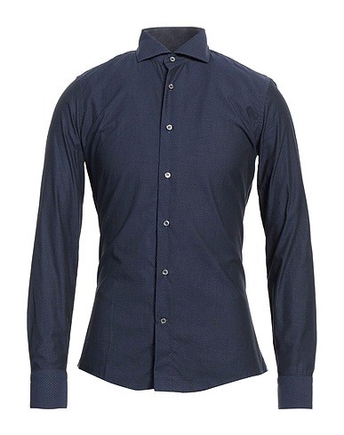 ALEA Solid colour shirt Navy blue 100% Cotton
