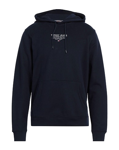 TOMMY JEANS Felpa Blu notte 100% Cotone, Elastan