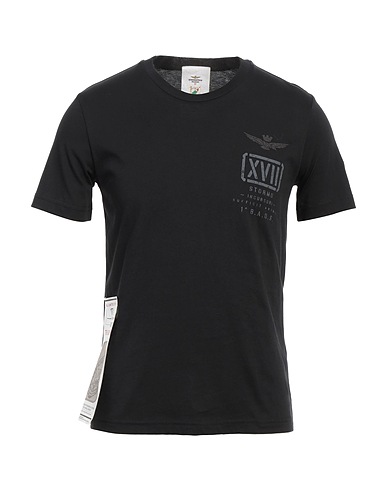 AERONAUTICA MILITARE T-shirt Black 100% Cotton