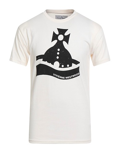 VIVIENNE WESTWOOD T-shirt Ivory 100% Organic cotton, Elastane