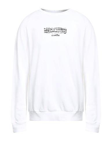 MOSCHINO Felpa Bianco 100% Cotone, Elastan
