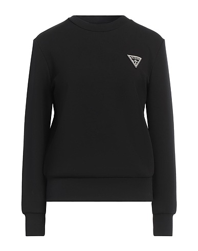 GUESS Sweatshirt Black 52% Polyester, 41% Cotton, 7% Elastane