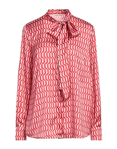 KARTIKA Patterned shirts & blouses Red 77% Polyester, 23% Viscose
