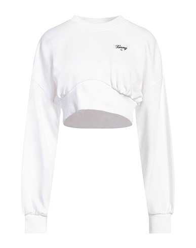 TOMMY JEANS Sweatshirt Weiß 60% Baumwolle, 40% Polyester