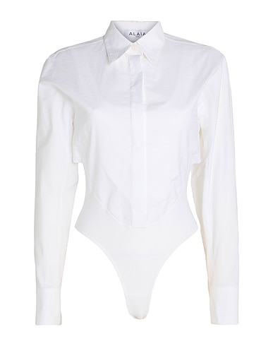 ALAÏA TOPS Weiß 100% Baumwolle