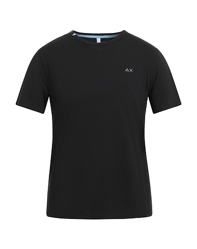 SUN 68 T-Shirt Schwarz 100% Baumwolle