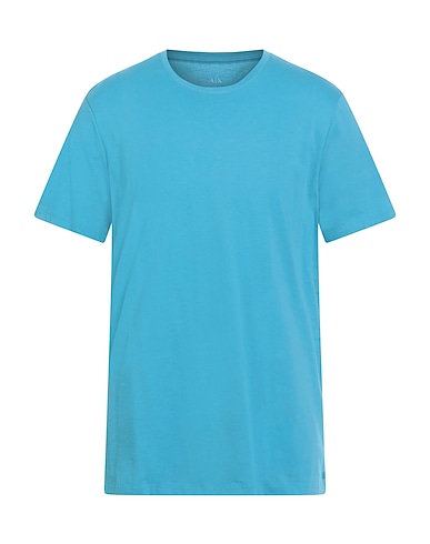 ARMANI EXCHANGE Basic T-shirt Azure 100% Cotton