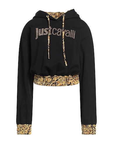 JUST CAVALLI Hooded track jacket 100% Cotton, Elastane