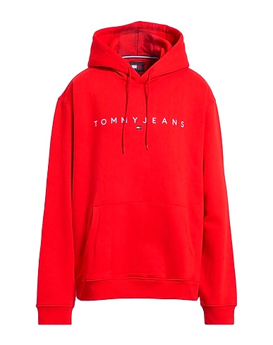 TOMMY JEANS Felpa Rosso 80% Cotone, 20% Poliestere