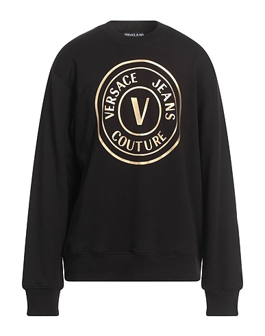 VERSACE JEANS COUTURE Толстовка Чёрный 100% Хлопок, Эластан