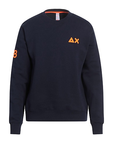 SUN 68 Sweatshirt Midnight blue 84% Cotton, 16% Polyester