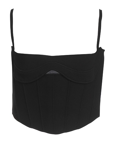 MUGLER Top Black 70% Viscose, 30% Polyester