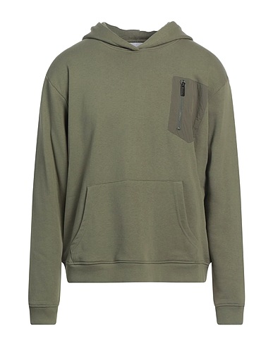 RICHMOND X Hooded sweatshirt Military green 86% Cotton, 14% Polyester