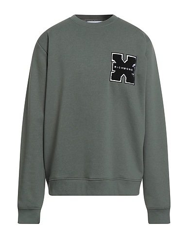 RICHMOND X Felpa Verde militare 60% Cotone, 40% Poliestere
