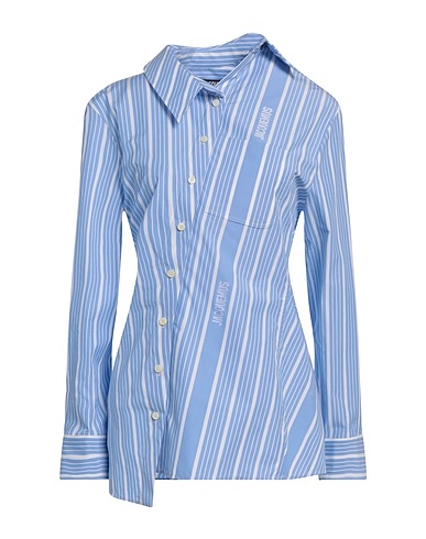 JACQUEMUS Striped shirt LA CASA Azure 100% Cotton