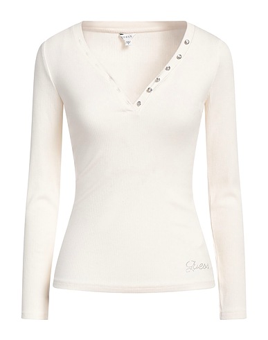 GUESS T-shirt Panna 93% Viscosa, 7% Elastan
