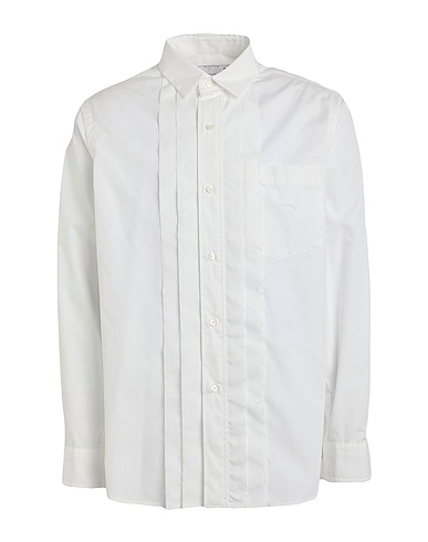 SACAI Solid color shirt White 65% Polyester, 35% Cotton