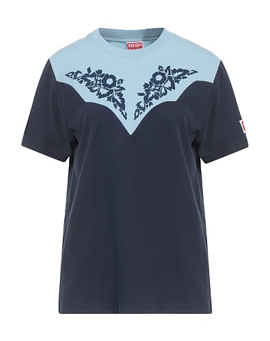 KENZO T-shirt Navy blue 92% Cotton, 8% Elastane