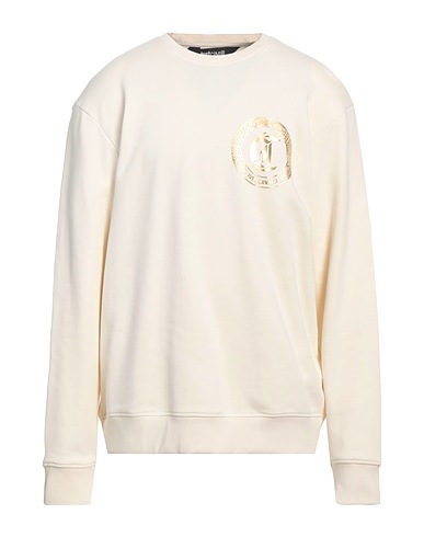 JUST CAVALLI Sweatshirt Ivory 100% Cotton, Elastane