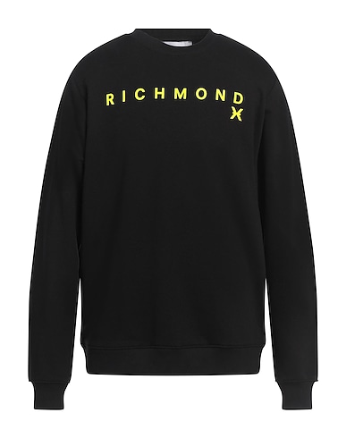 RICHMOND X Sweatshirt Black 86% Cotton, 14% Polyester