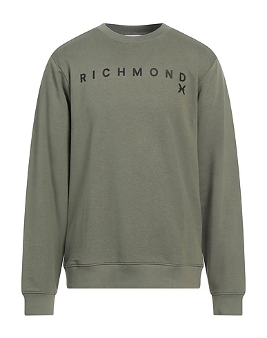 RICHMOND X Sweatshirt Military green 86% Cotton, 14% Polyester