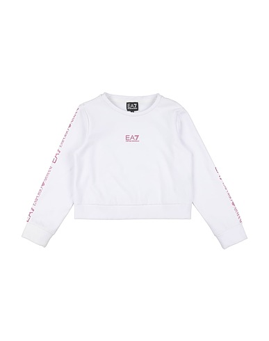 EA7 Sweatshirt White 47% Cotton, 47% Polyester, 6% Elastane