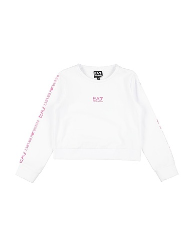 EA7 Sweat-shirt BIANCO 47% Coton, 47% Polyester, 6% Élasthanne