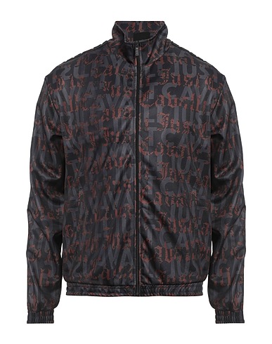 JUST CAVALLI Sweatshirt Schwarz 96% Polyester, 4% Elastan, Baumwolle