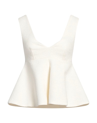 ROCHAS Top Ivory 48% Virgin Wool, 35% Acrylic, 17% Polyester