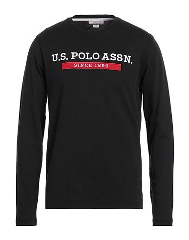 U.S.POLO ASSN. T-shirt Black 100% Cotton