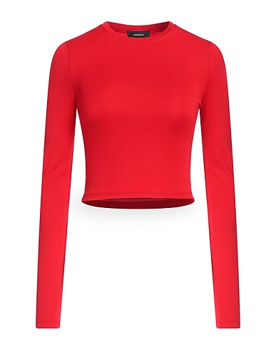 WARDROBE.NYC Crop top Red 86% Polyamide, 14% Elastane
