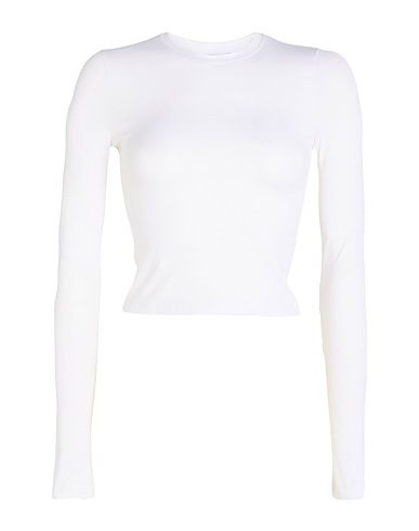WARDROBE.NYC Crop top White 86% Polyamide, 14% Elastane