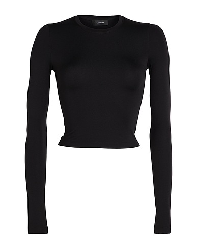 WARDROBE.NYC Crop top Black 86% Polyamide, 14% Elastane
