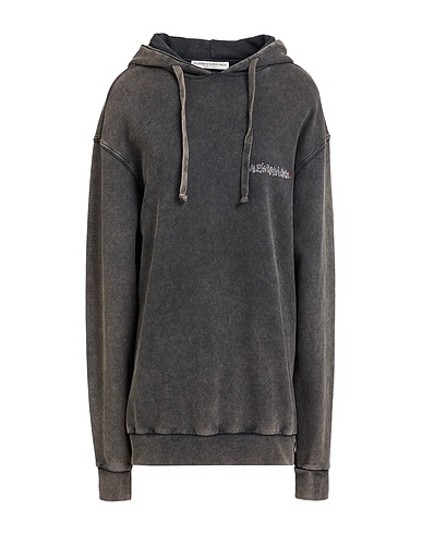 ALESSANDRA RICH Hooded sweatshirt Lead 100% Cotton