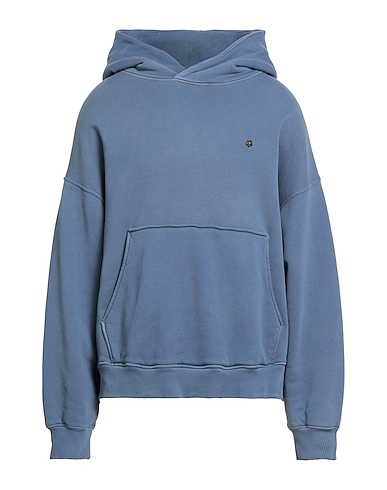 A PAPER KID Hooded track jacket  Slate blue 100% Cotton