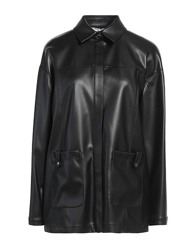 MAX MARA Solid colour shirts & blouses LEISURE Black 100% Polyester, Polyurethane resin
