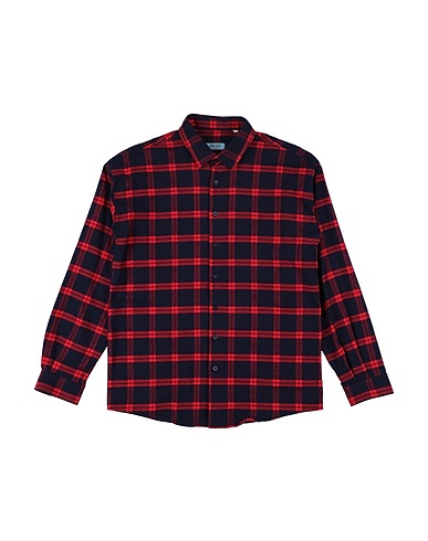 LIU •JO MAN Patterned shirt Midnight blue 100% Cotton