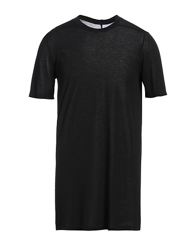 RICK OWENS Basic T-shirt Black 88% Viscose, 12% Silk