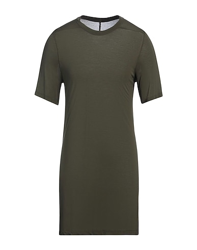 RICK OWENS Basic T-Shirt 88% Viscose, 12% Silk