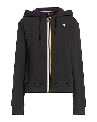 K-WAY Hooded sweatshirt Black 100% Cotton
