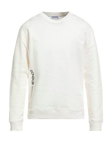 DONDUP Felpa Bianco 100% Cotone, Elastan