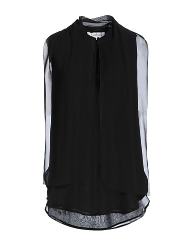 MAX MARA Silk top Black 100% Silk