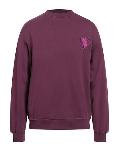VISION OF SUPER Felpa Prugna 100% Cotone