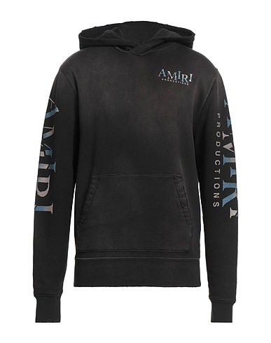 AMIRI Hooded track jacket  Charcoal 100% Cotton, Elastane