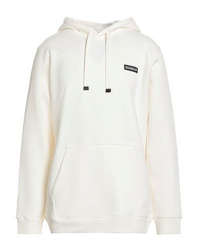 DONDUP Hooded track jacket  White 100% Cotton, Elastane