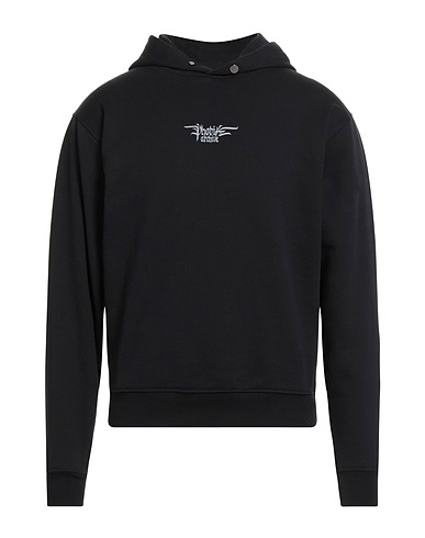 PHOBIA ARCHIVE Hooded track jacket  Black 100% Cotton